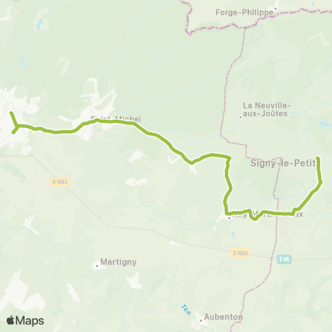 Hauts-de-France Car 02 Signy le Petit - Hirson map