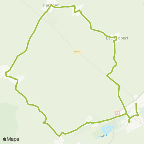 Hauts-de-France Car 02 Marle - Housset map