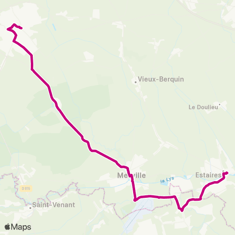 Hauts-de-France Car 59 - Nord Estaires / Hazebrouck map