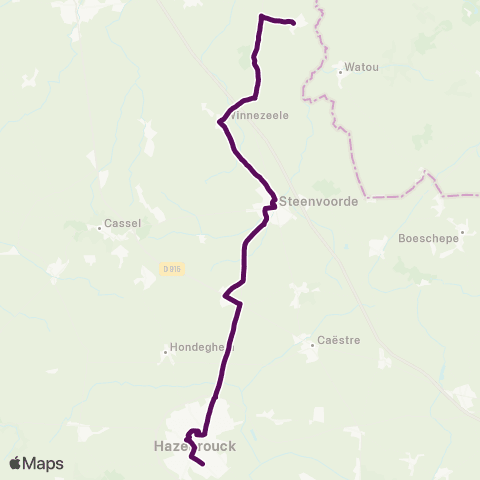Hauts-de-France Car 59 - Nord Houtkerque / Hazebrouck map