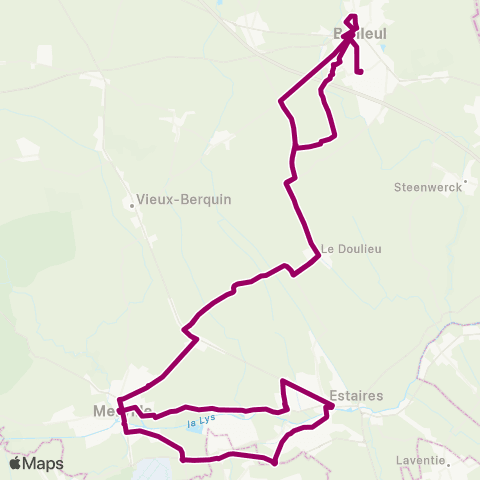 Hauts-de-France Car 59 - Nord Bailleul / Estaires / Bailleul map