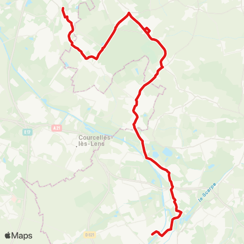 Hauts-de-France Car 59 - Nord Libercourt / Douai map