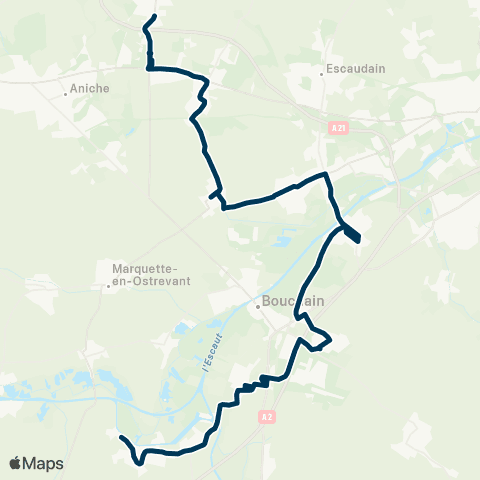 Hauts-de-France Car 59 - Nord Aniche - Denain map