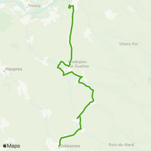 Hauts-de-France Car 59 - Nord Solesmes - Famars map