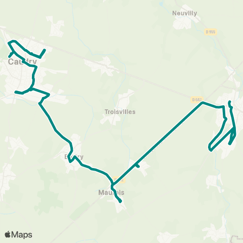 Hauts-de-France Car 59 - Nord Le Cateau Cambresis - Caudry map