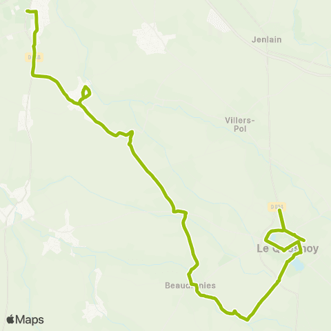 Hauts-de-France Car 59 - Nord Le Quesnoy - Famars map