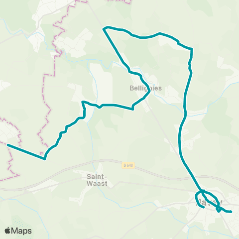 Hauts-de-France Car 59 - Nord La Flamengrie - Bavay map