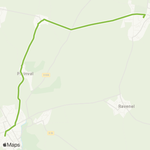 Hauts-de-France Car 60 Maignelay Montigny - St Just en Chaussée map