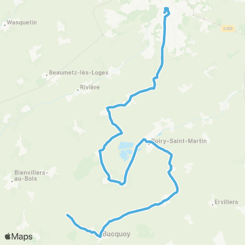 Hauts-de-France Car 62 Puisieux / Arras map