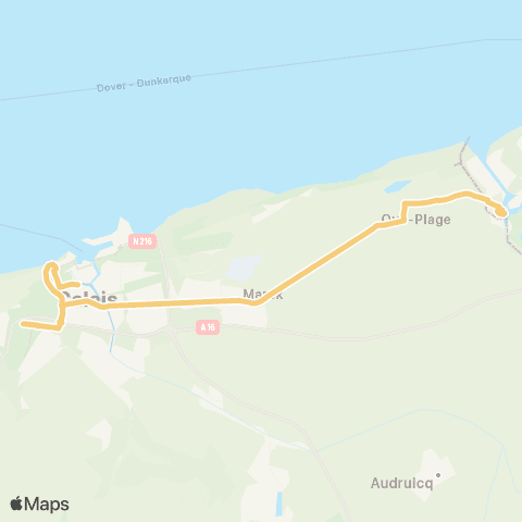 Hauts-de-France Car 62 Gravelines / Calais map