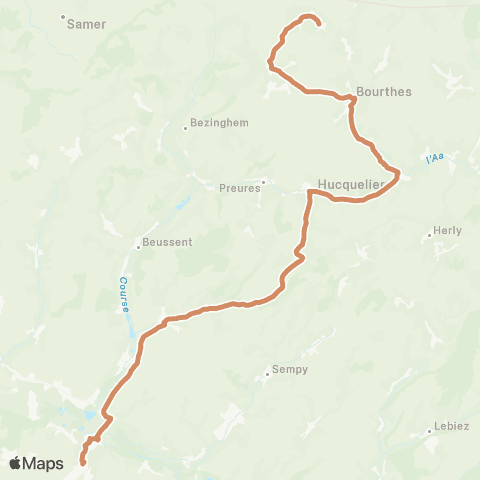 Hauts-de-France Car 62 Hucqueliers / Montreuil map