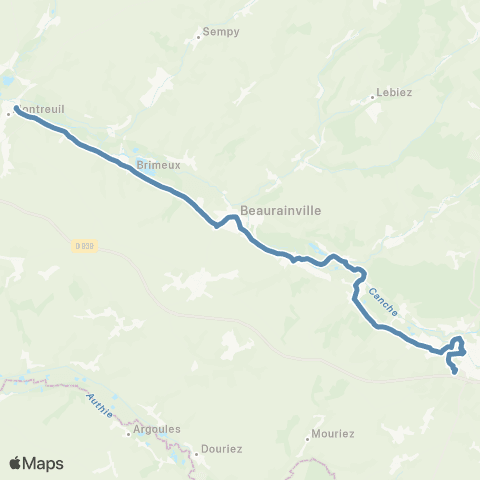 Hauts-de-France Car 62 Hesdin / Montreuil map