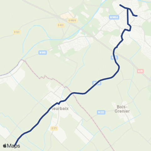 Hauts-de-France Car 62 Armentieres / Armentieres (PFR Test) map
