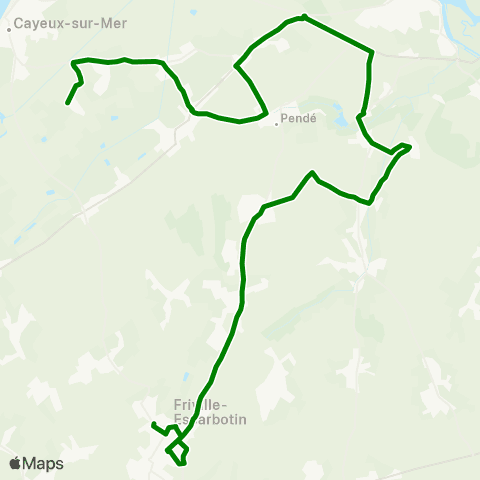 Hauts-de-France Car 80 Lanchères – Friville Escarbotin map