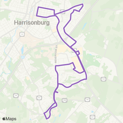 HDPT Route 2-B map