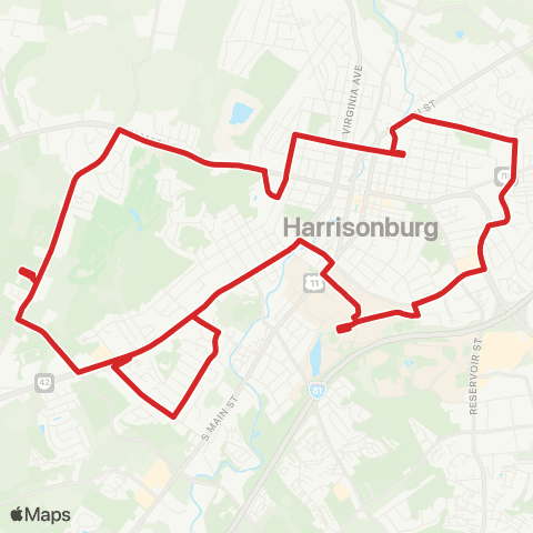HDPT Route 3-B map