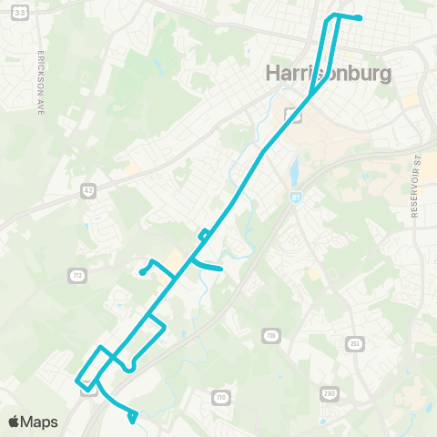HDPT Route 4-B map