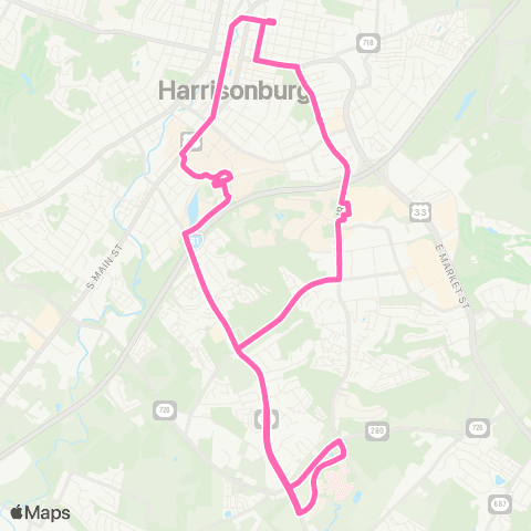 HDPT Route 6-B map