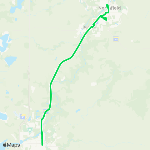 Hiawathaland Transit Faribault Northfield Connect map