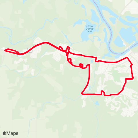 Hiawathaland Transit Red - Red Wing map