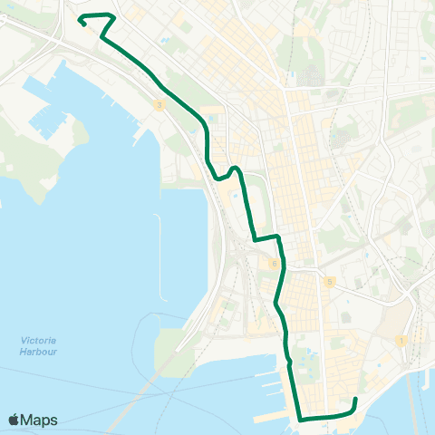 Kowloon Motor Bus Hoi Lai Estate - Tsim Sha Tsui E (Mody Rd) map