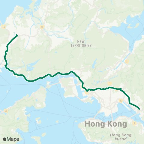 Kowloon Motor Bus Hung Shui Kiu (Hung Fuk Estate) - Lam Tin Sta map