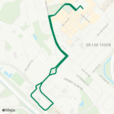 Kowloon Motor Bus Fanling (Luen Wo Hui) - Fanling Sta (Circular) map