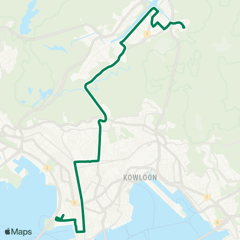 Kowloon Motor Bus Kwong Yuen - Kowloon Station map