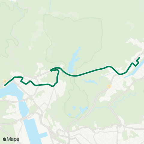 Kowloon Motor Bus Wo Che - Tsuen Wan (Bayview Garden) map