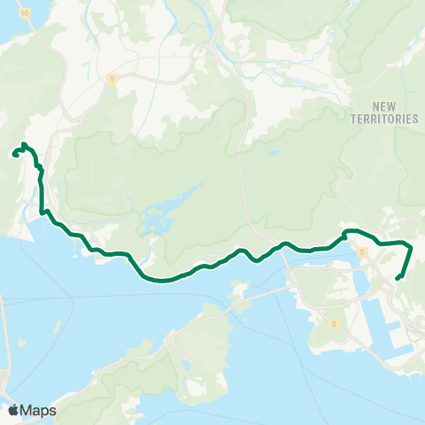 Kowloon Motor Bus Kwai Fong Sta - Tin King Estate (Tin Yue House) map