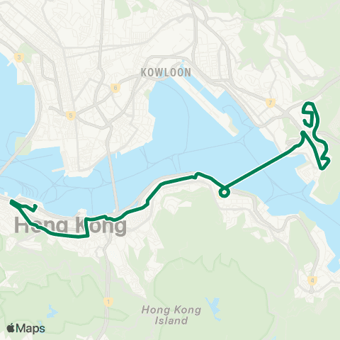 Kowloon Motor Bus Central Ferry Piers - Ping Tin map