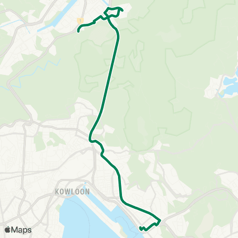 Kowloon Motor Bus Wong Nai Tau - Kwun Tong Ferry map