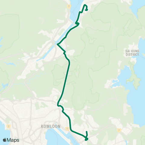 Kowloon Motor Bus Heng On - Kwun Tong (Tsui Ping Road) map
