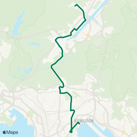 Kowloon Motor Bus Fo Tan Chun Yeung Estate - Kowloon City Ferry map