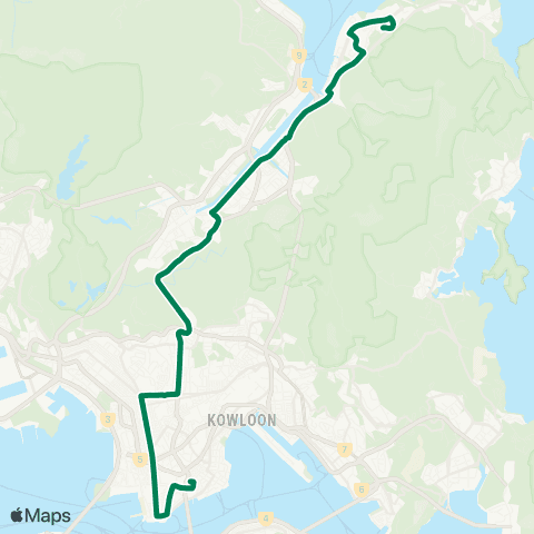 Kowloon Motor Bus Kam Ying Court - Hung Hom Station map