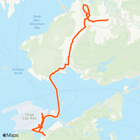 Long Win Bus Yuen Long Sta - Airport (Cheong Tat Rd) map