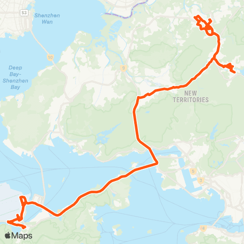 Long Win Bus Fanling (Luen Wo Hui) - Tung Chung Sta map