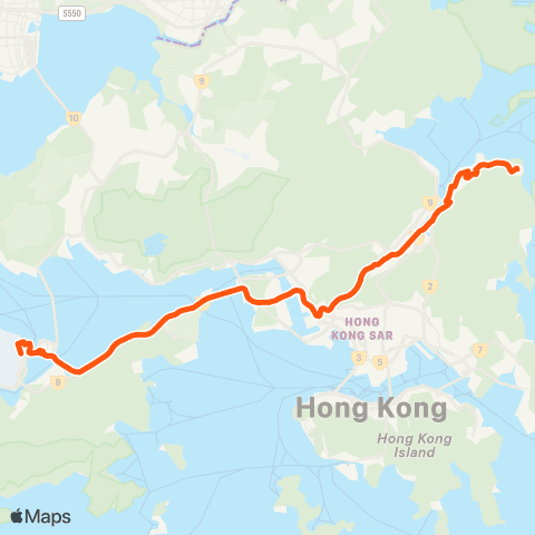 Long Win Bus Wu Kai Sha Sta - Airport (Ground TC) map
