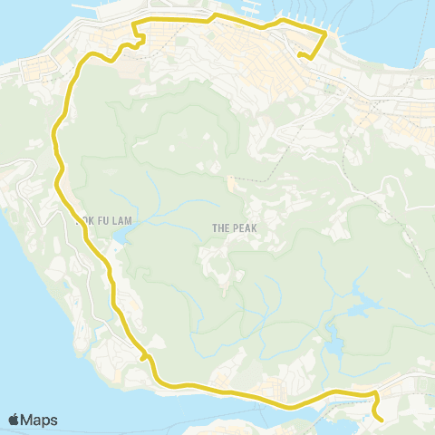 Citybus Wah Fu (South) - Central map