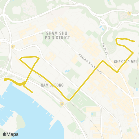 Citybus Hoi Ying Estate - Pak Tin Estate map