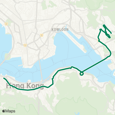 Kowloon Motor Bus Po Tat - Sheung Wan map