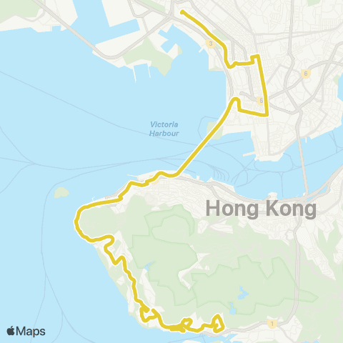 Citybus Aberdeen (Shek Pai Wan) - Hoi Lai Estate map