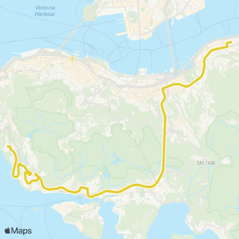 Citybus Cyberport - North Point Ferry map