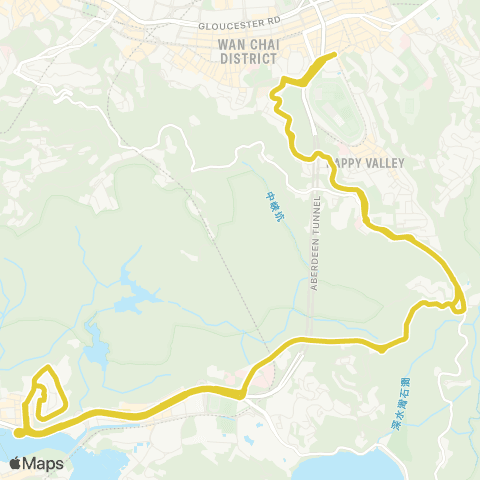 Citybus Shek Pai Wan - Causeway Bay (Pennington St)(Circular) map