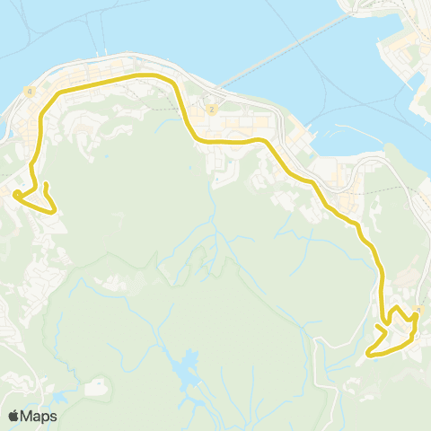 Citybus Hing Wah Estate - Lai Tak Tsuen map