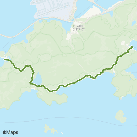 New Lantao Bus Mui Wo Ferry Pier - Tai O map