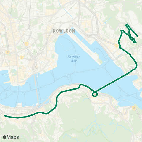 Kowloon Motor Bus Po Tat - Admiralty Station (East) map
