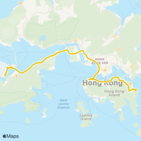 Citybus Siu Sai Wan (Island Resort) - Airport map