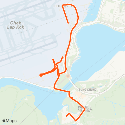 Long Win Bus Airport (Ground TC) - Tung Chung (Yat Tung) map