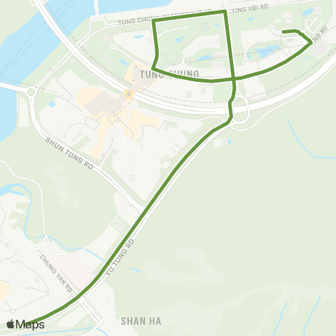 New Lantao Bus Yung Yat House (Yu Tung Rd) - Caribbean Coast map